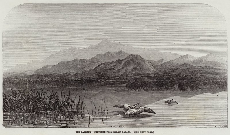 The Balkans, Sketched from Below Galatz by Samuel Read