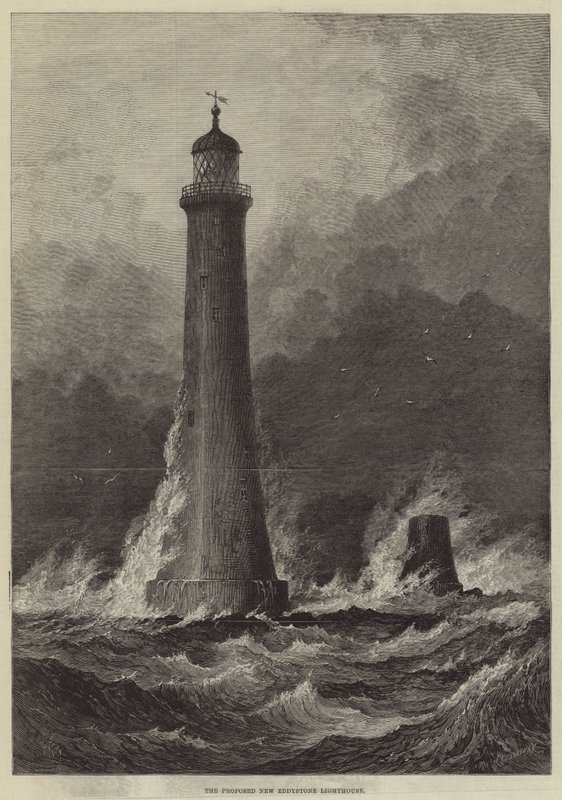 The Proposed New Eddystone Lighthouse by Samuel Read