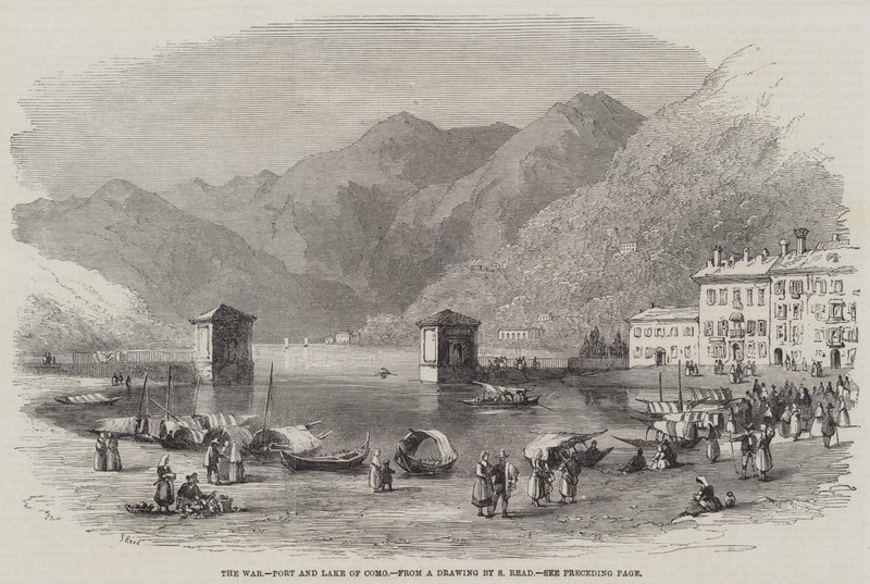 The War, Port and Lake of Como by Samuel Read