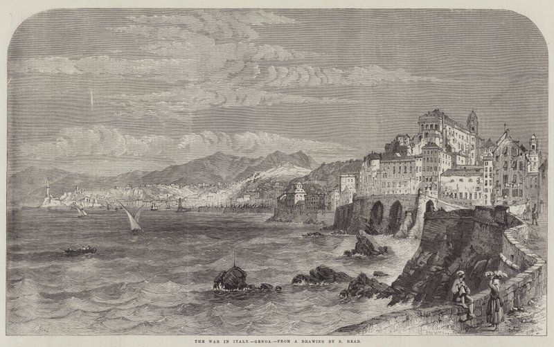 The War in Italy, Genoa by Samuel Read