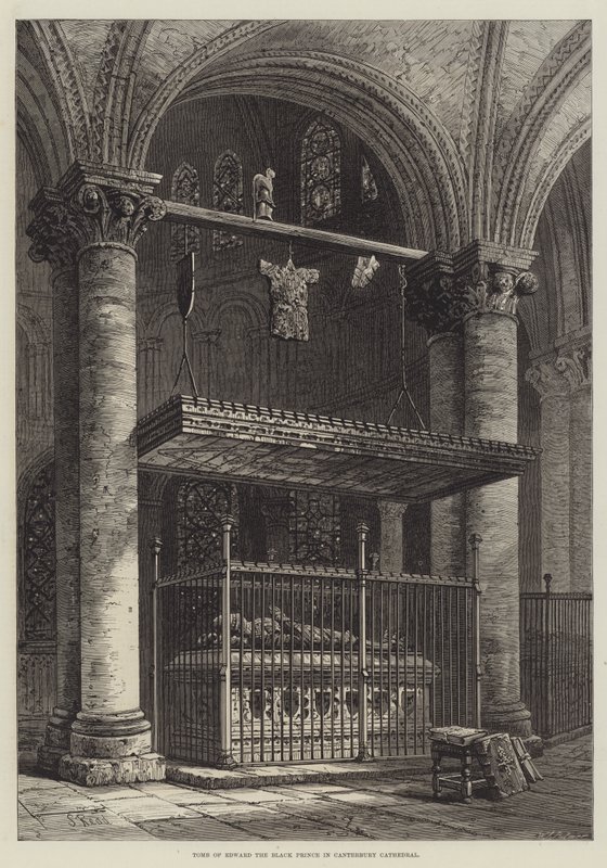 Tomb of Edward the Black Prince in Canterbury Cathedral by Samuel Read