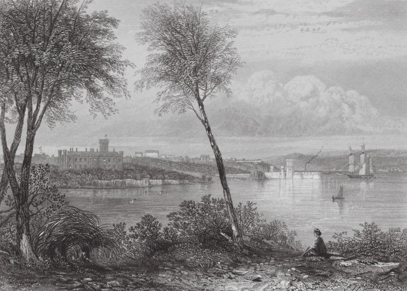 Australia: Government House, Sydney by Samuel (after) Prout