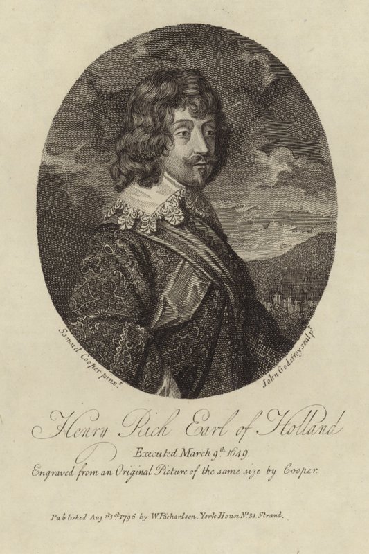 Henry Rich Earl of Holland by Samuel Cooper