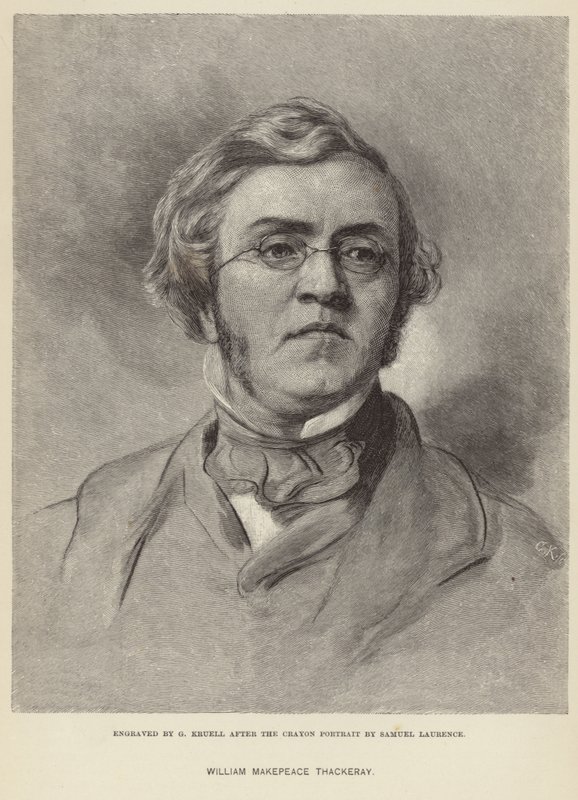Portrait of William Makepeace Thackeray by Samuel Laurence