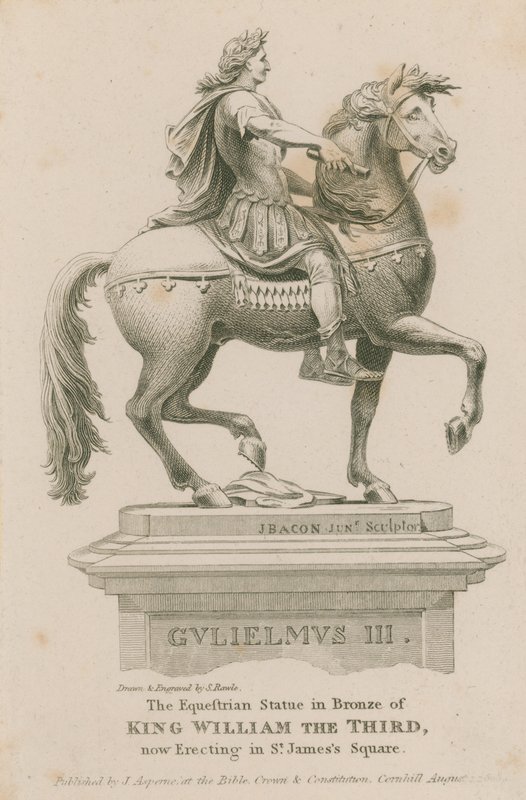 Equestrian Statue of King William III by Samuel Rawle