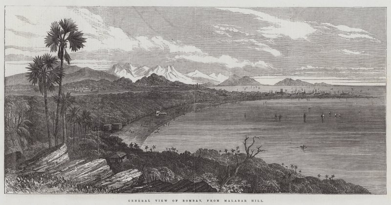 General View of Bombay, from Malabar Hill by Samuel Read