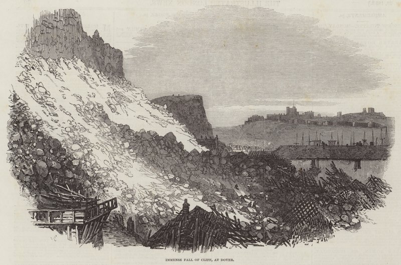 Immense Fall of Cliff, at Dover by Samuel Read