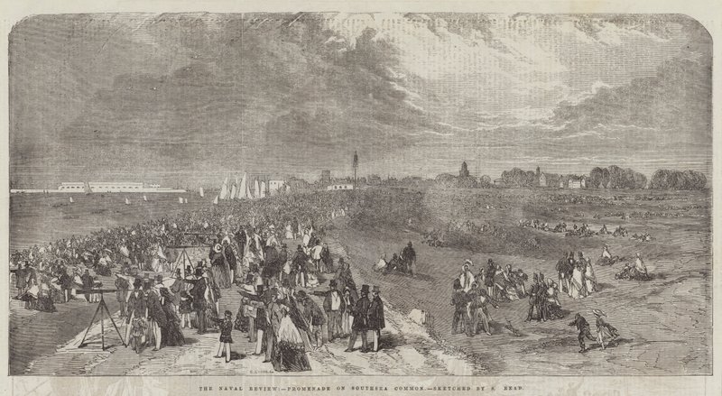 The Naval Review, Promenade on Southsea Common by Samuel Read