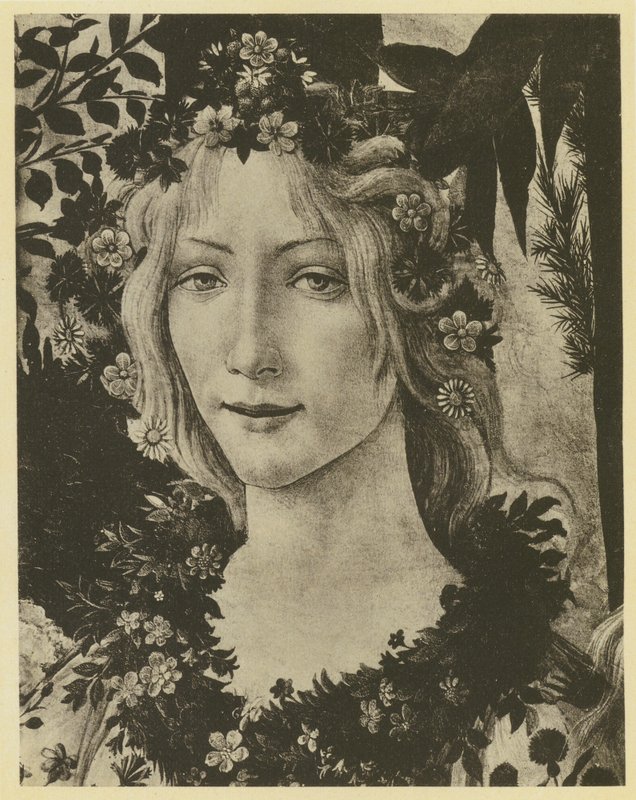 Botticelli: Spring (detail) by Sandro (after) Botticelli