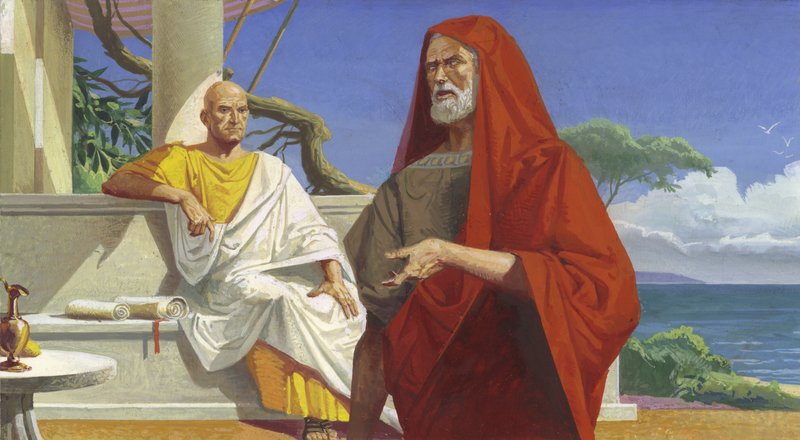 General Scipio Meets General Hannibal by Severino Baraldi
