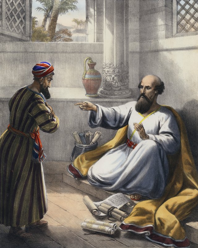 Elisha and Gehazi by Siegfried Detler Bendixen