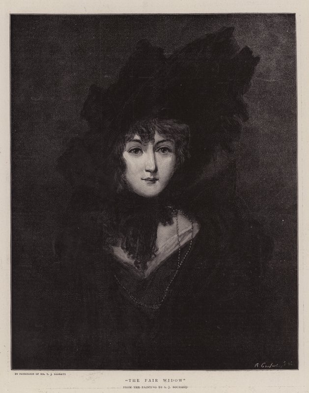 The Fair Widow by Simon Jacques Rochard
