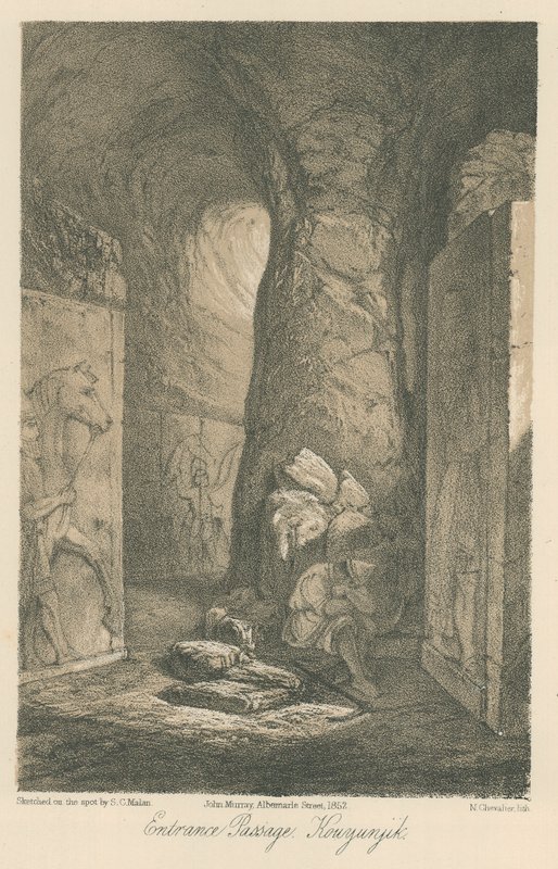 Entrance Passage, Kouyunjik by Solomon Caesar Malan