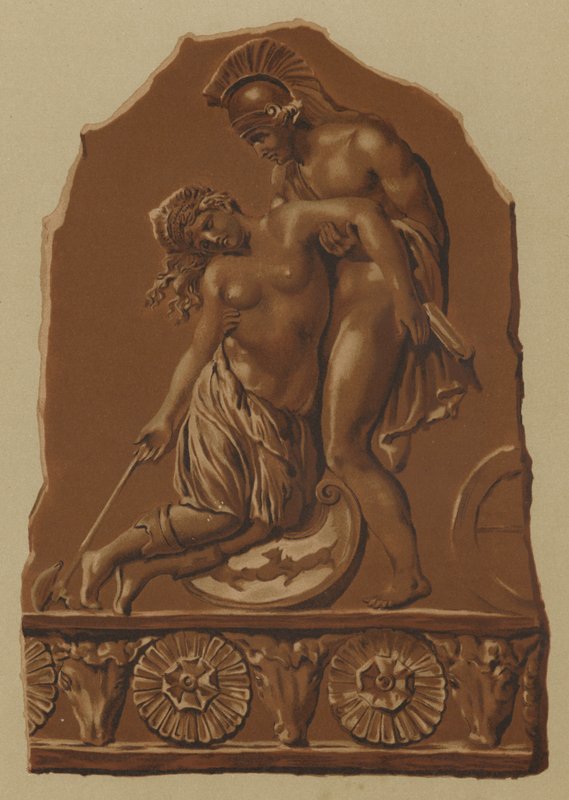 Penthesilea Dying in the Arms of Achilles by Spanish School