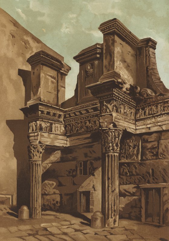 The Forum Transitorium, Rome by Spanish School