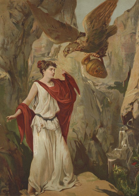 The Eagle of Zeus Helping Psyche by Spanish School