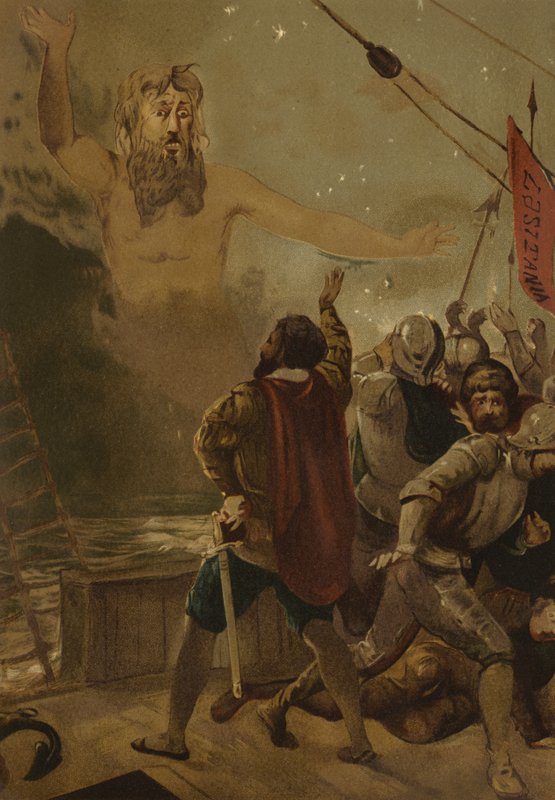 The Giant Adamastor at the Cape of Storms by Spanish School