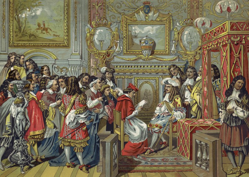 Cabinet of Louis XIV of France by Spanish School