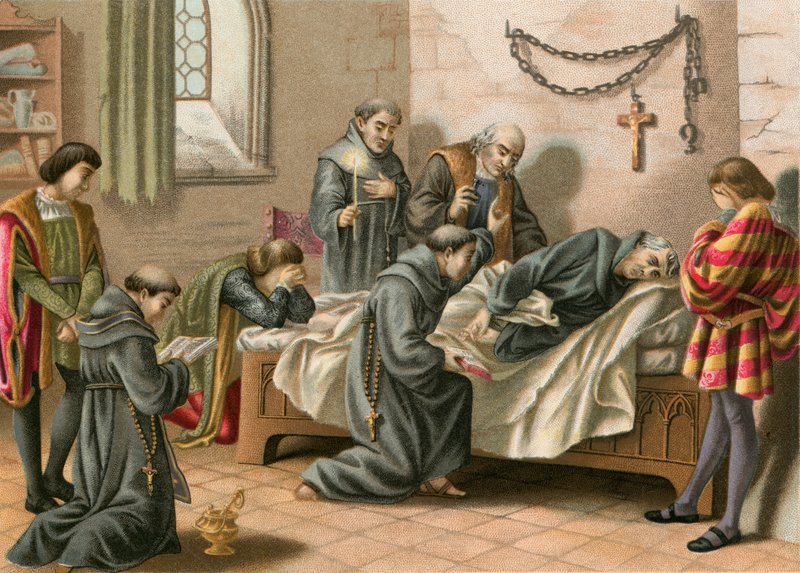 Death of Columbus by Spanish School