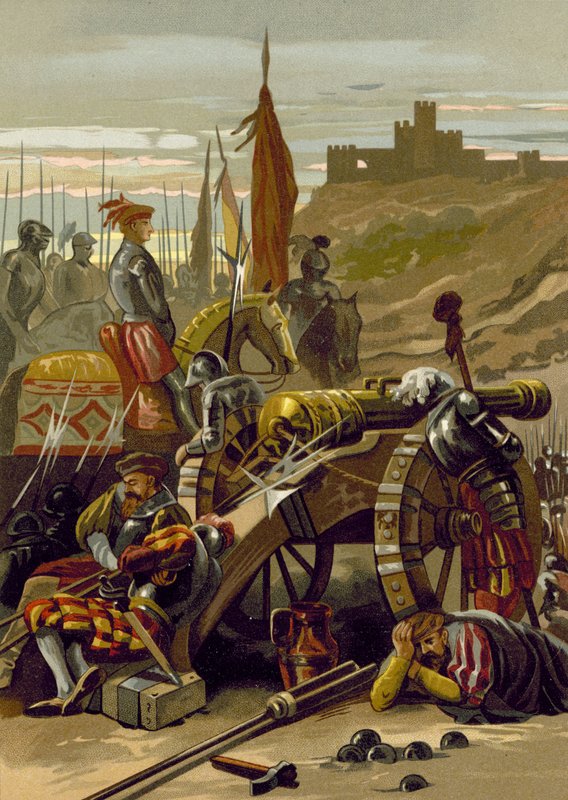 Siege of Gaeta, Italy by Spanish School