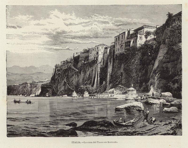 The Casa of Tasso in Sorrento by Spanish School