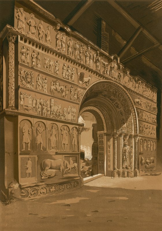 Triumphal Arch of Santa Maria de Ripoll by Spanish School