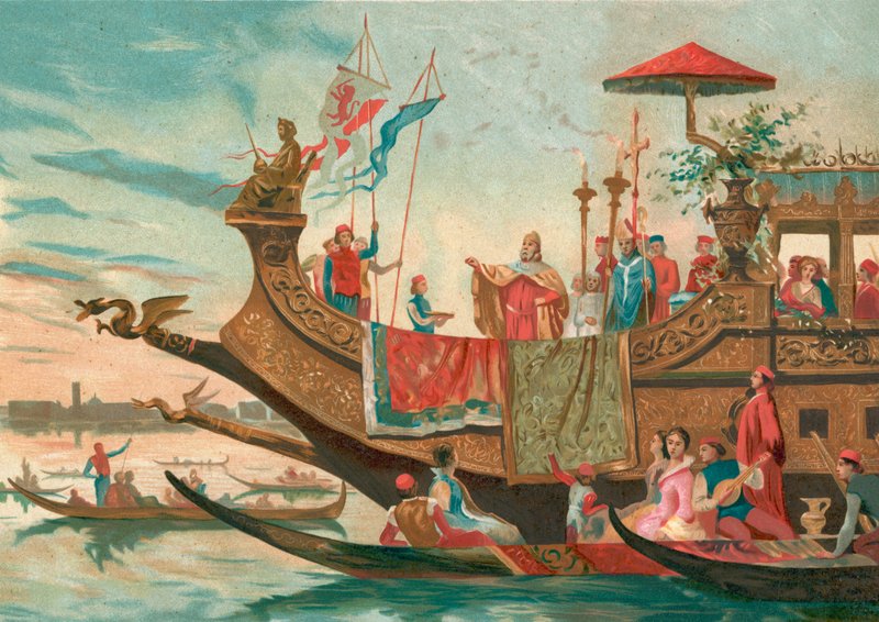 Wedding of Venice and the Adriatic by Spanish School