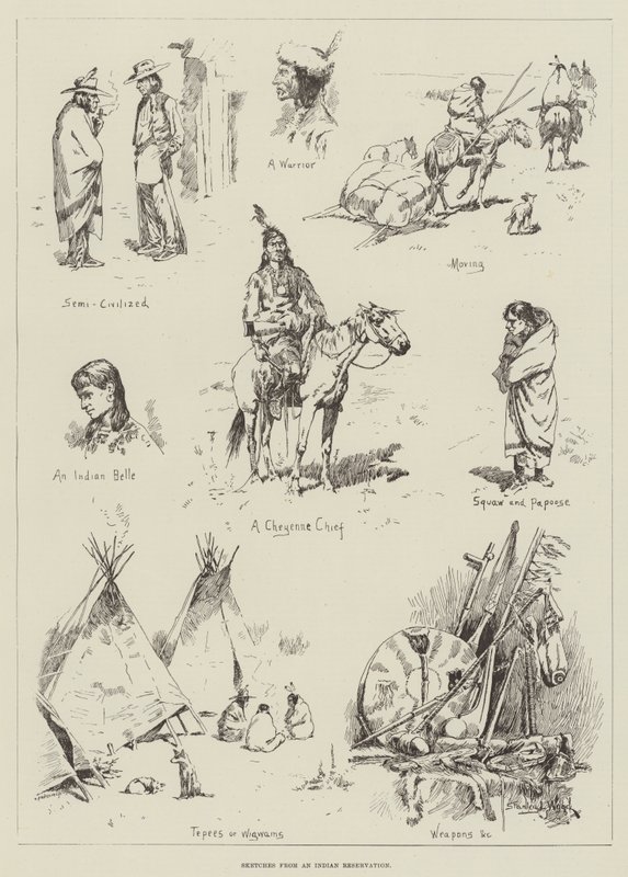 Sketches from an Indian Reservation by Stanley L. Wood