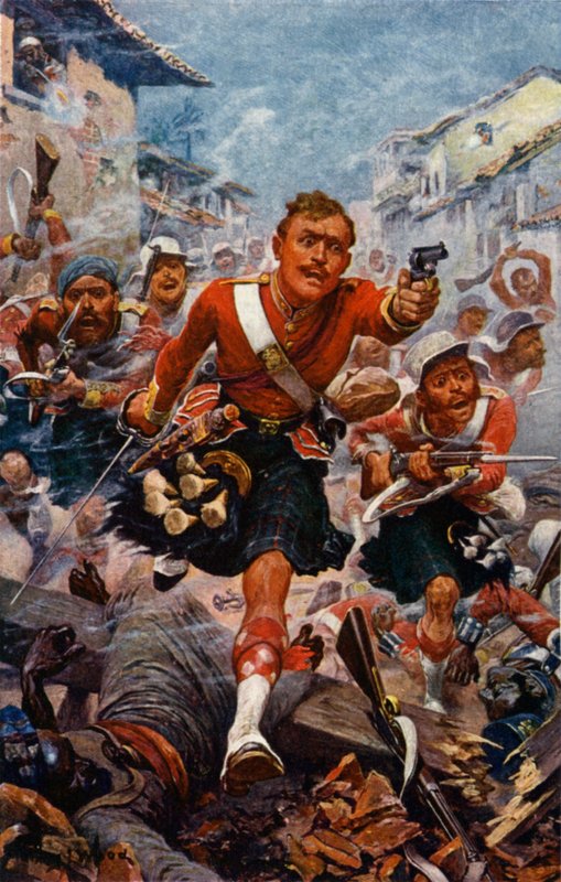 The 78th Highlanders at Lucknow by Stanley L. Wood