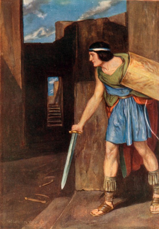 Theseus in the Labyrinth by Stephen Reid