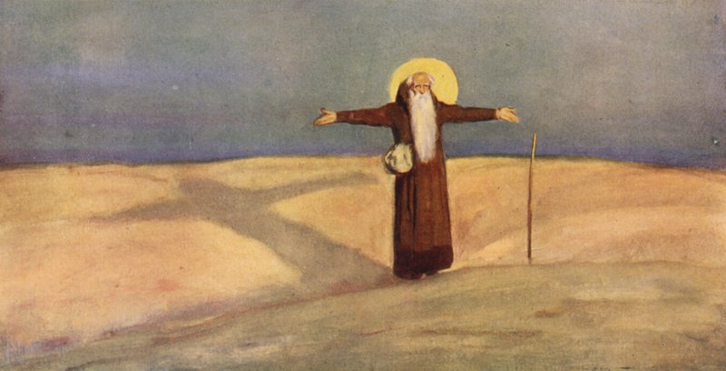 Saint Anthony in the Desert by Stephen Reid