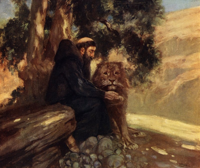 Saint Jerome and the Lion by Stephen Reid