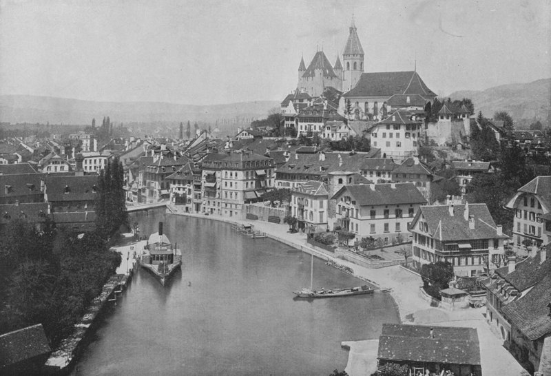 Thun, General View by Swiss Photographer