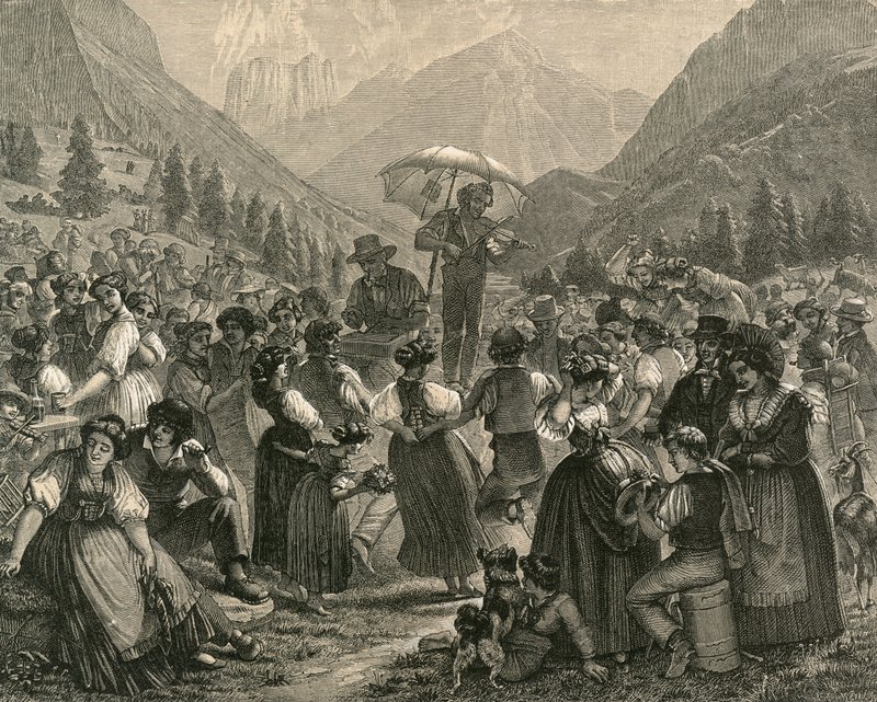 An Alpstubete by Swiss School