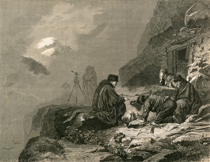 Engineering Surveyors in the Mountains by Swiss School