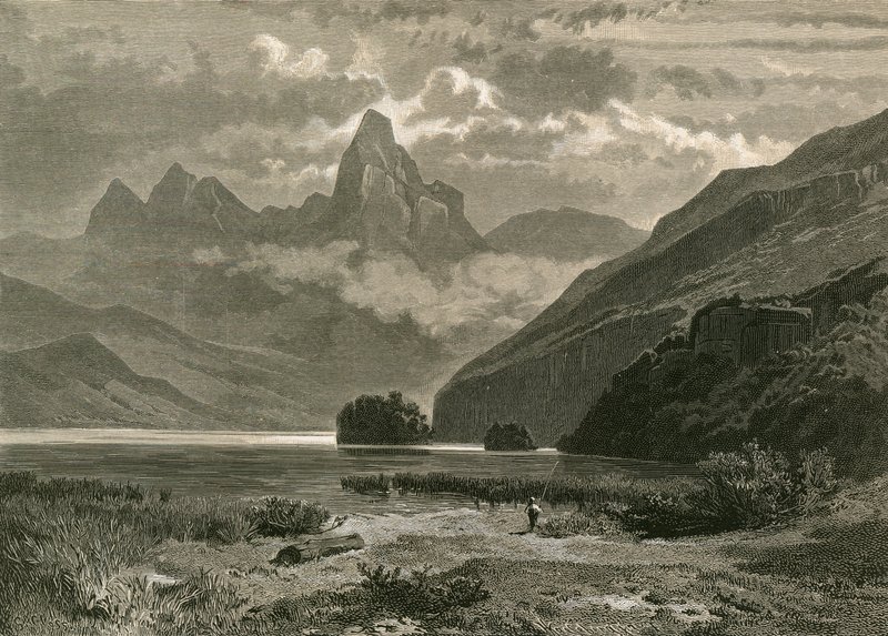 Lake Lowerz and the Myten by Swiss School