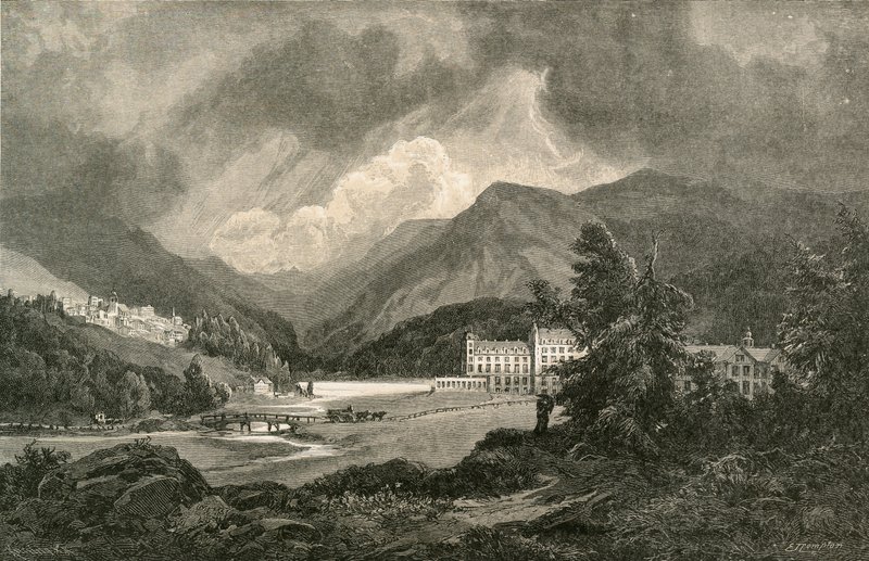 St. Moritz in the Engadine by Swiss School