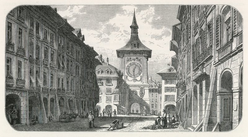 The Clock-Tower, Bern by Swiss School