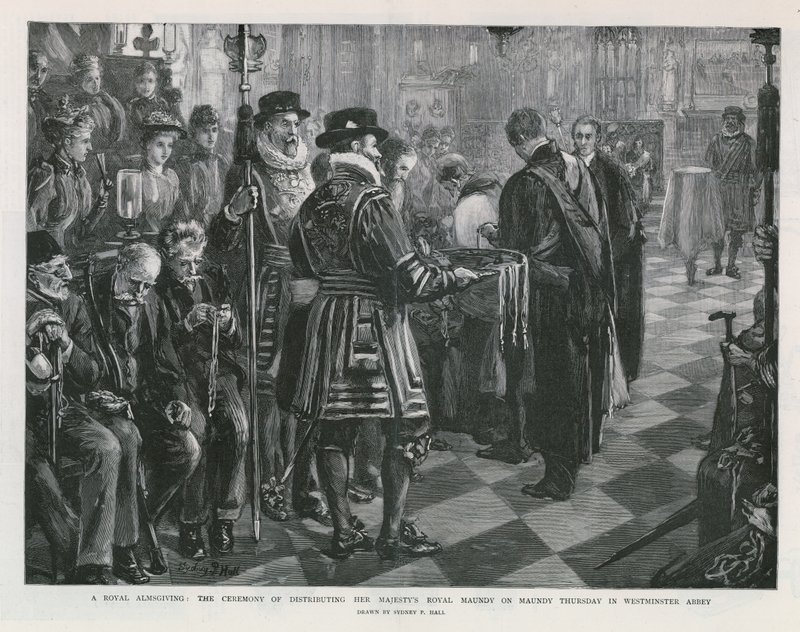 A Royal Almsgiving by Sydney Prior Hall