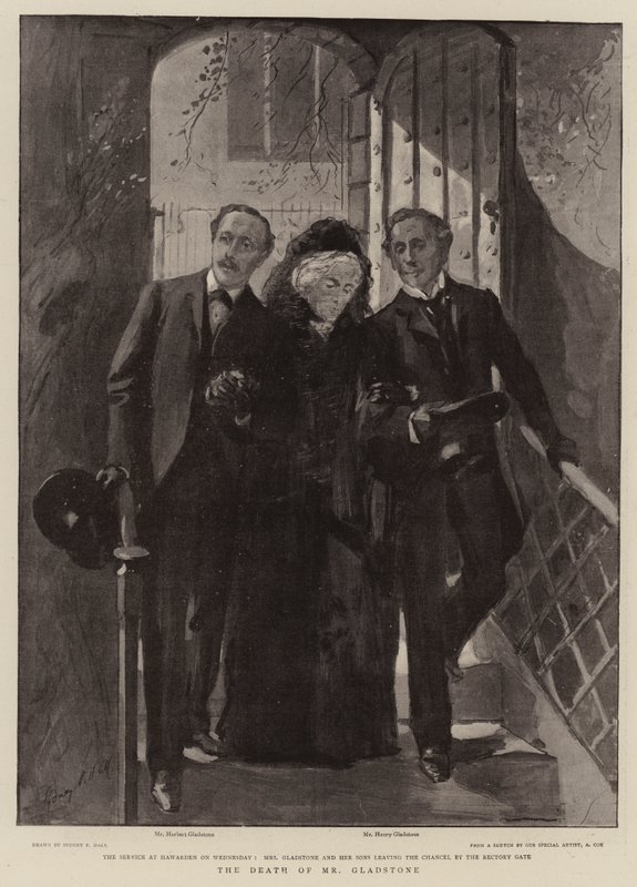 The Death of Mr Gladstone by Sydney Prior Hall