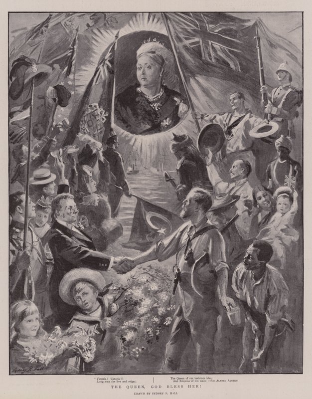 The Queen, God Bless Her! by Sydney Prior Hall