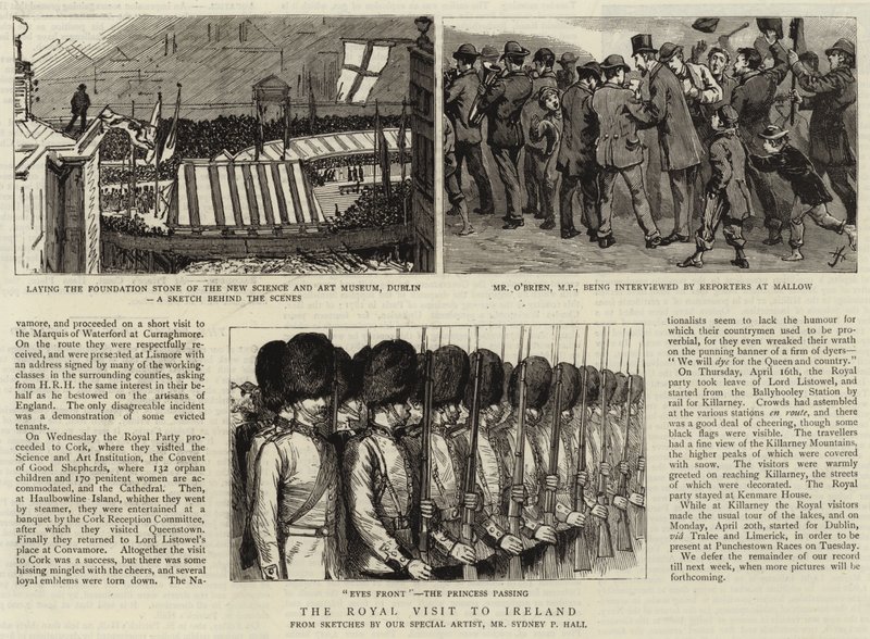 The Royal Visit to Ireland by Sydney Prior Hall
