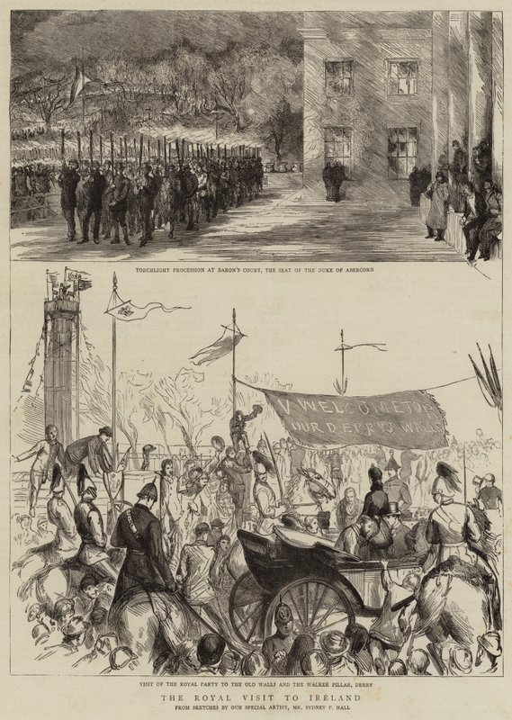 The Royal Visit to Ireland by Sydney Prior Hall