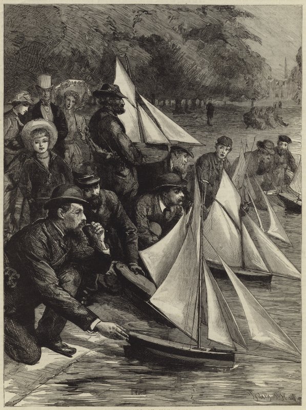 Yachting in miniature by Sydney Prior Hall