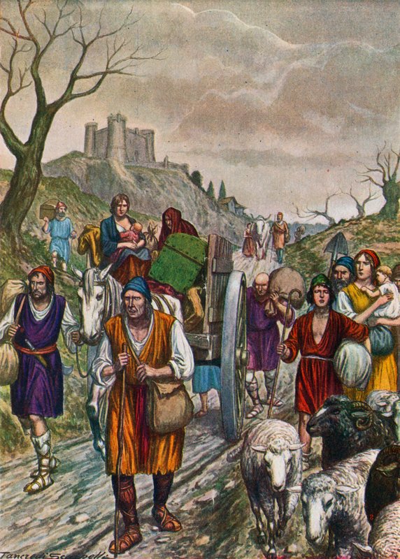 Fleeing the Muslims by Tancredi Scarpelli