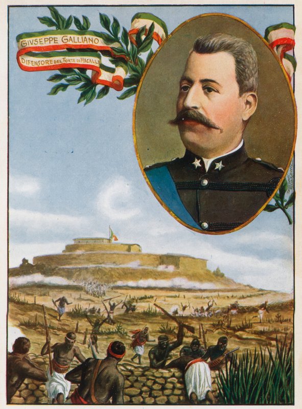 Giuseppe Galliano, killed at Abba Carima by Tancredi Scarpelli