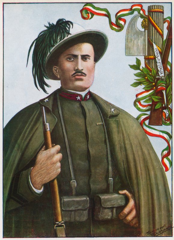 Infantry Soldier Benito Mussolini by Tancredi Scarpelli