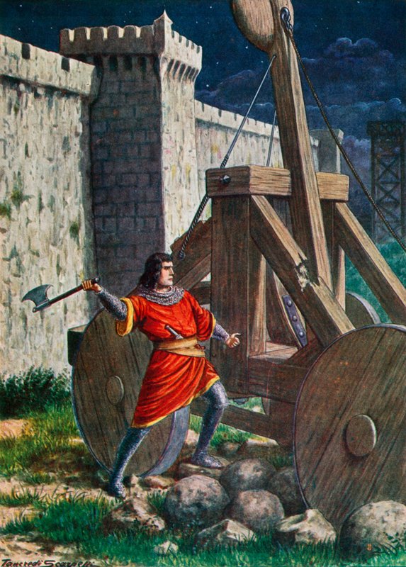 Landemaro during the Siege of Salerno by Tancredi Scarpelli