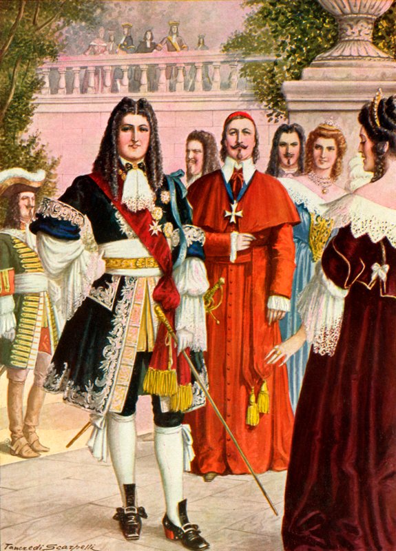 Louis XIV of France and His Court by Tancredi Scarpelli