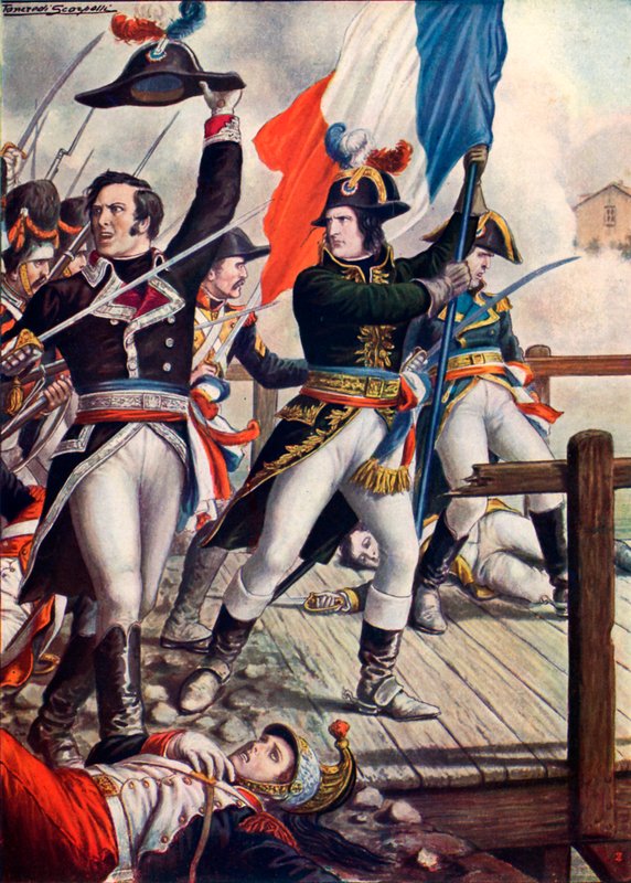 Napoleon Bonaparte at the Battle of Arcole by Tancredi Scarpelli